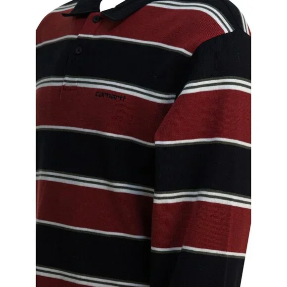 Carhartt Wip L/S Malone Rugby Polo Shirt Tag Size L Men